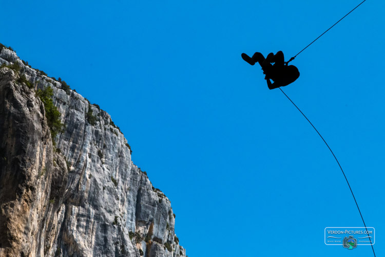 photo saut pendulaire verdon